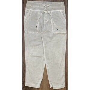 $265 James Perse Pull On Clean Cargo Pants Sz 2 Grey Mixed Media WACS1862